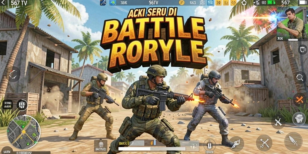 Gameplay intens dan grafik menakjubkan di 567TV Battle Royale.