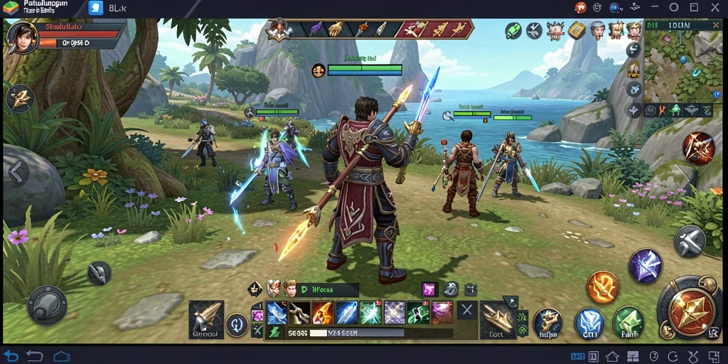 Gambaran menarik dari gameplay MMORPG di 8ZK.