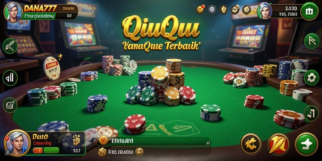 Tampilan gameplay yang mendebarkan dalam DANA777 QiuQiu.