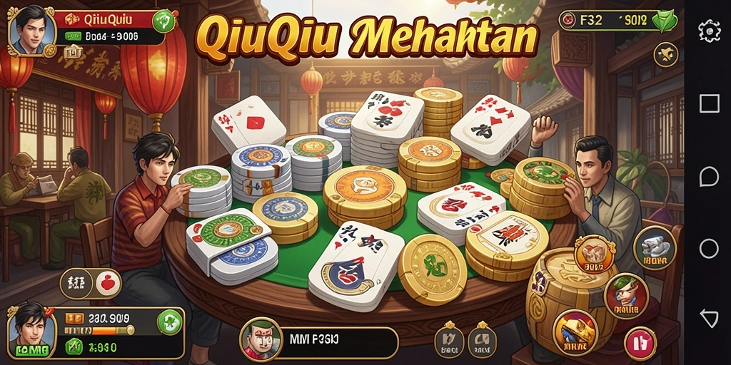 Screenshot gameplay QiuQiu F32 yang menghibur dan menantang.