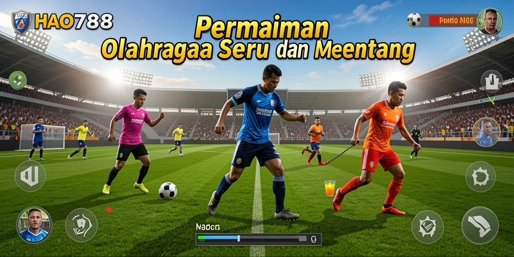 Gameplay menarik dengan berbagai olahraga dan kompetisi.