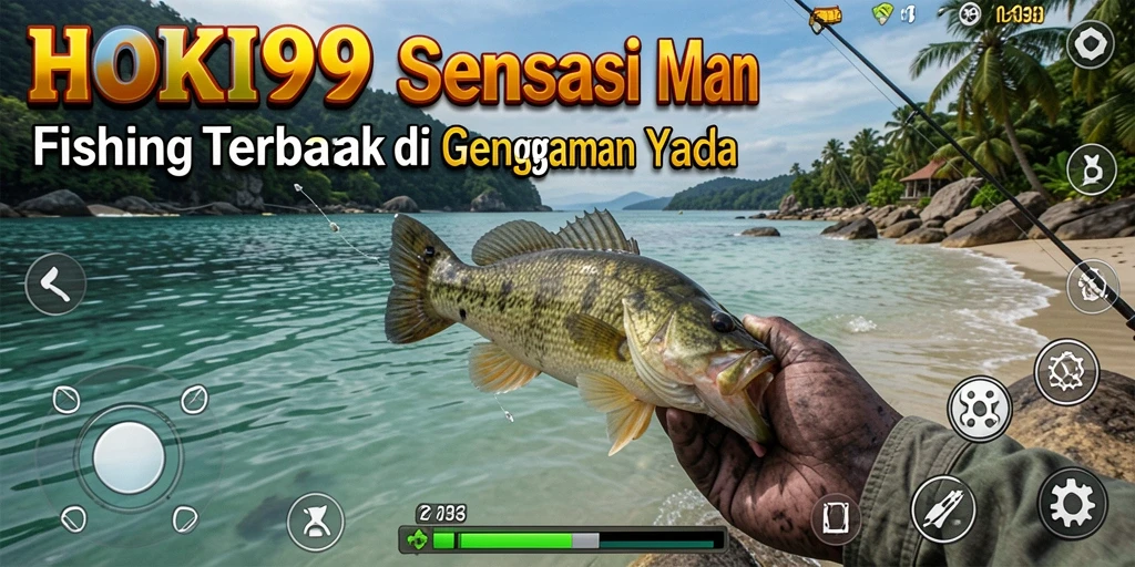 Tampilan gameplay HOKI99 yang menampilkan aksi memancing yang mendebarkan.