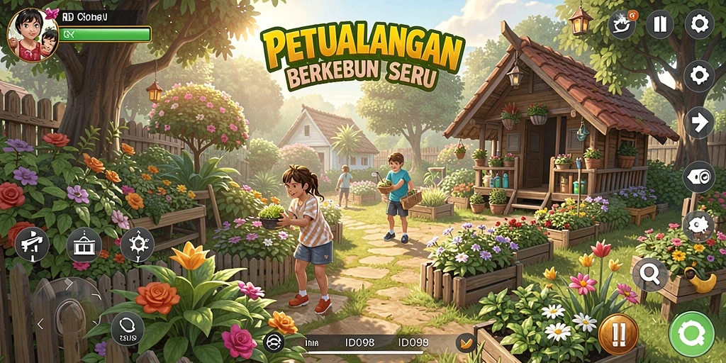 Gameplay seru dengan berbagai aktivitas pertanian di ID098.