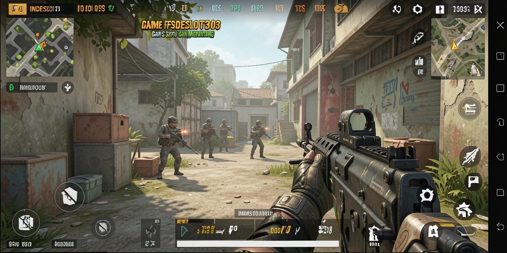 Tangkapan layar menampilkan aksi seru dalam gameplay FPS.