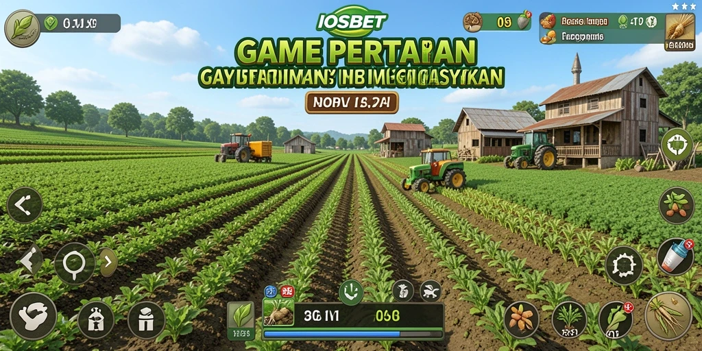 Screenshot gameplay menampilkan suasana pertanian yang indah dan menarik di IOSBET.