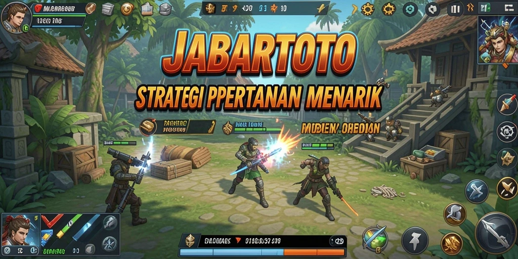Screenshot utama JABARTOTO menampilkan gameplay intens dari Tower Defense.