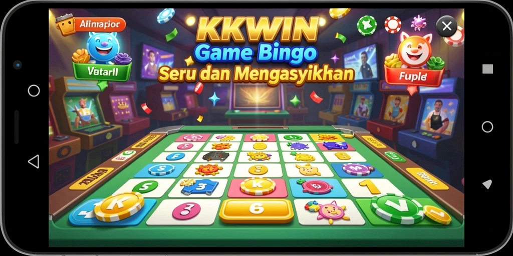 Tampilan menarik gameplay Bingo di KKWIN dengan suasana seru.