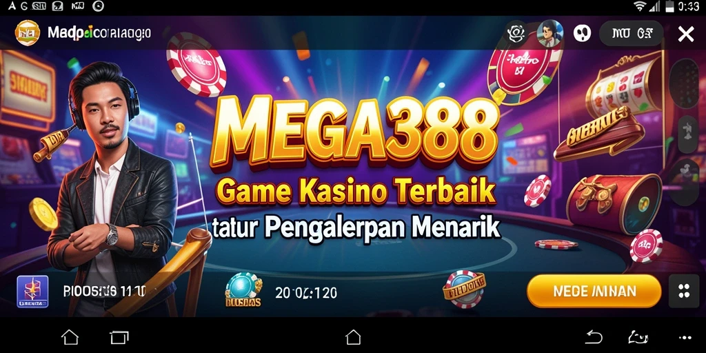 Tampilan gameplay menarik dari MEGA388 di dunia Kasino.