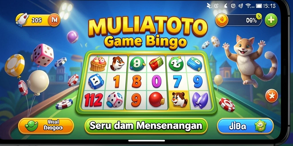 Tampilan gameplay seru dari MULIATOTO dengan bingo yang mengasyikkan.