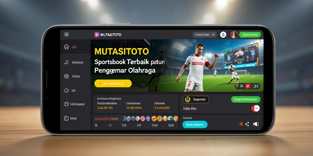 Tampilan menarik dari aplikasi MUTASITOTO dalam permainan Sportsbook.