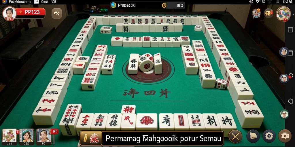 Tampilan gameplay PP123 yang mendebarkan dalam Mahjong.