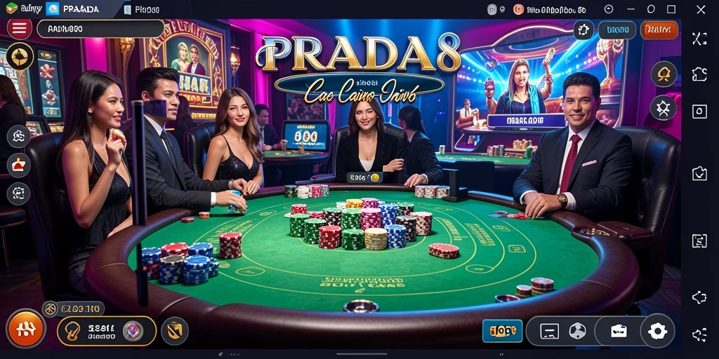 Tampilan gameplay Live Casino yang mengesankan dan interaktif.