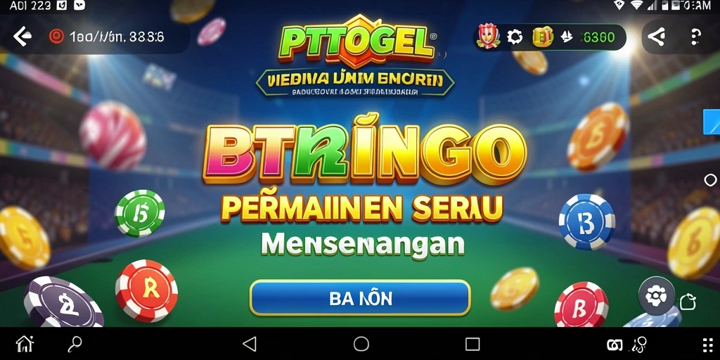 Tampilan gameplay Bingo yang seru di PTTOGEL.