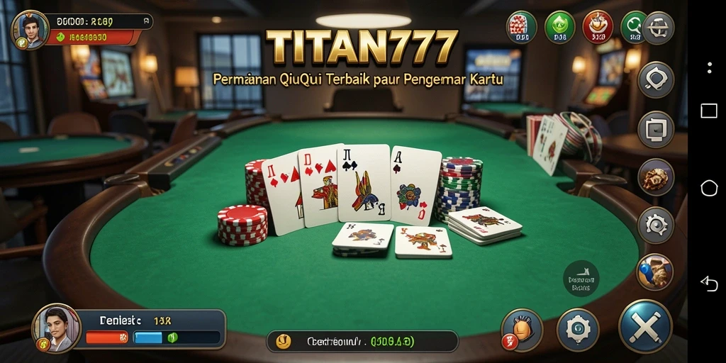 Tampilan gameplay QiuQiu yang menarik di TITAN777.