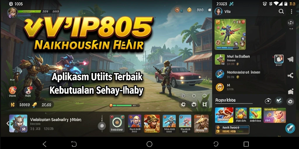 Tampilan antarmuka aplikasi VIP805 yang modern dan intuitif.