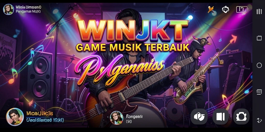 Screenshot gameplay WINJKT mencerminkan aksi musik yang mendebarkan.