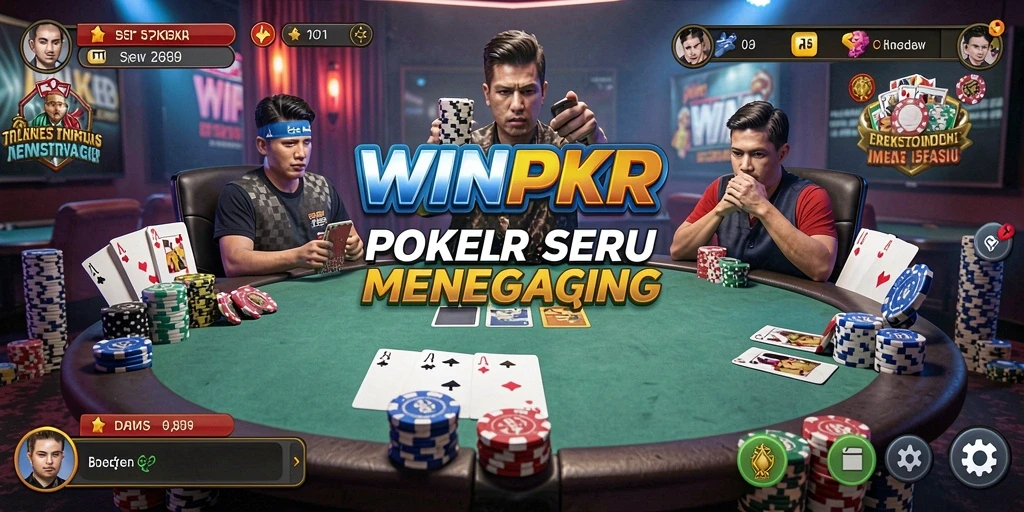 Tampilan gameplay Poker yang seru di WINPKR.